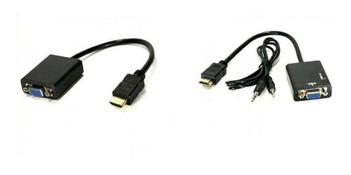 Adaptador Conversor Hdmi Macho X Vga Femea 1080p Full Hd