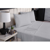 Conjunto Lençol Casal 4 Pcs Com Fronha Cama Box 200 Fios