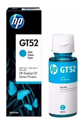 Botella Tinta Hp Gt52 Original M0h54al, M0h55al, M0h56al Gt