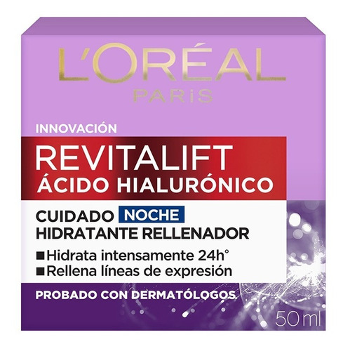 Loréal Paris Revitalift Ácido Hialurónico Crema Facial Noche
