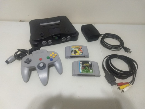 Console Nintendo 64 N64 + Controle + 2 Jogos