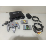 Console Nintendo 64 N64 + Controle + 2 Jogos