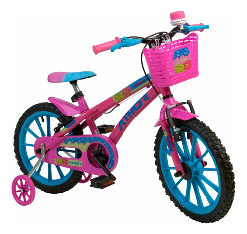 Bicicleta Infantil Athor Aro 16 Baby Lux Feminina C/ Rodinha