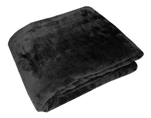 Cobertor Manta Frio Casal Inverno Liso Microfibra Cor Chumbo