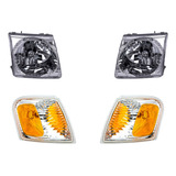 Kit 2 Faros Y 2 Cuartos Explorer Sport 2001-2005 Depo