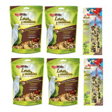 Alimento Para Loros Y Cacatúas Redkite 500g + Palanquetas 2 