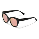 Gafas De Sol Polarizadas Hawkers Divine Para Mujer Color De La Lente Rosa/dorado Color De La Varilla Negro Color Del Armazón Negro Diseño Mirror
