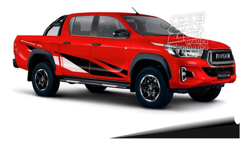 Calco Toyota Hilux Gazoo Limited Original 3m Lado Derecho