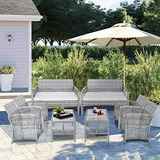 Conjunto De Muebles De Patio Compatible Con Jardines Y Pisci