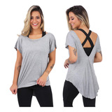 Kit 5 Blusas Camisa Moda Fitness Feminina Viscolycra Atacado