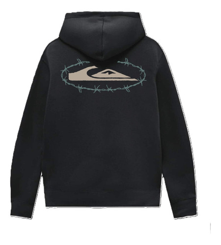 Buzo Con Cierre Quiksilver Mikey Zip Hood Hombre Oversize