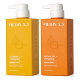 Medix Crema De Vitamina C + Crema De Aceite De Argan Antienv