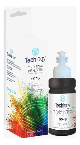 Tinta Techlogy Compatible Epson T504 Negro L4150 L4160 