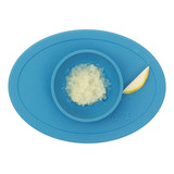 Ezpz Tiny Bowl - Cuenco De Succin 100% Silicona Con Mantel I