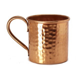 6 Caneca De Cobre Martelada Moscow Mule 350 Ml Metal Arte