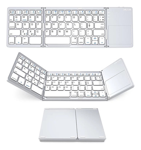 Teclado Inalámbrico Bt Para Portátil Silver Bt