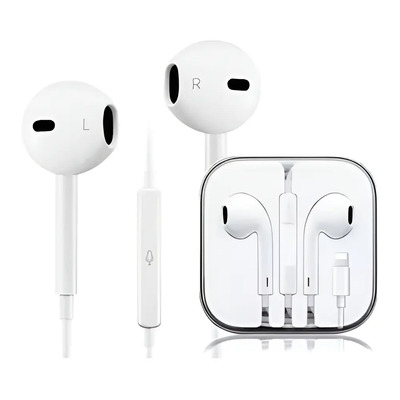 Auricular Manos Libres Conexión Para iPhone Color Blanco | MercadoLibre