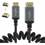 Cable Hdmi - Twozoh Mini Hdmi A Hdmi Cable En Espiral, Mini 