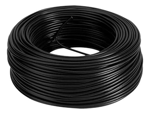 Cable De Acero 1/8 A 3/16 Rollo 50m Nylon Negro Gimnasio