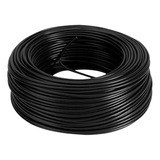 Cable De Acero 1/8 A 3/16 Rollo 50m Nylon Negro Gimnasio