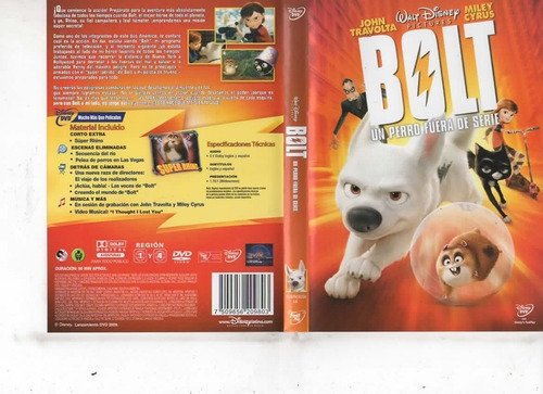 Bolt Un Perro Fuera De Serie - Dvd Original - Buen Estado