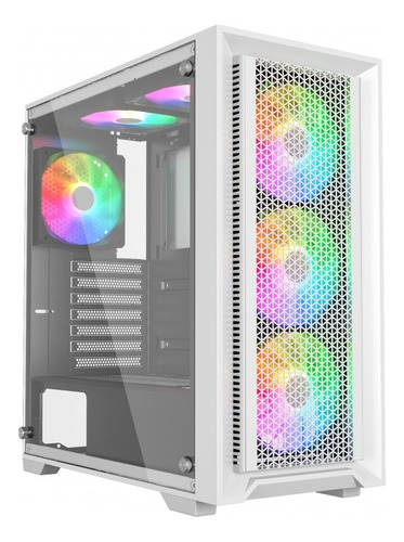 Gabinete Airflow Breeze Atx 6 Ventiladores Rgb Incluidos 