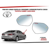 Lunas Espejo Toyota Camry 20-22 C/desem/sensor Punto Ciego