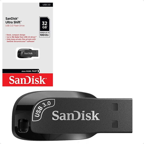 Pendrive 32gb Sandisk Ultra Shift Usb 3.0 100mb/s Original