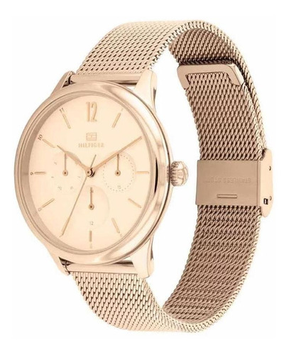 Reloj Tommy Hilfiger Para Mujer 1782457 Acero Rosé Ss Color De La Malla Oro Rosa Color Del Bisel Rosé Gold Color Del Fondo Rosé Gold