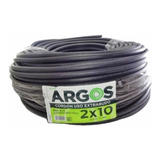 20 Metros Cable Uso Rudo 2x10 Awg 100% Cobre Argos