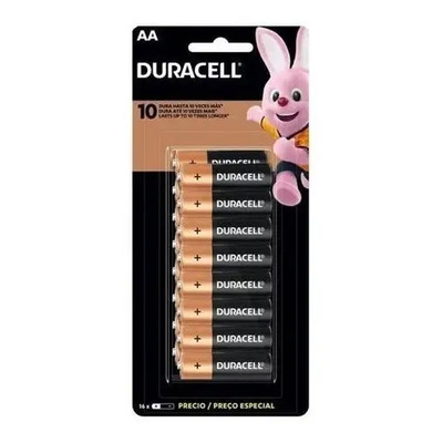 Pilhas Aa alcalinas Duracell 16 unidades | MercadoLivre