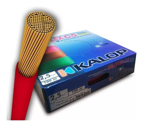 Pack X2 (rollos 100m) Cable Kalop 2.5mm Categoria5 Iram/norm Color De La Cubierta Indicar Color