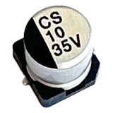 50pçs Capacitor 10uf 35v Eletrolítico Smd 