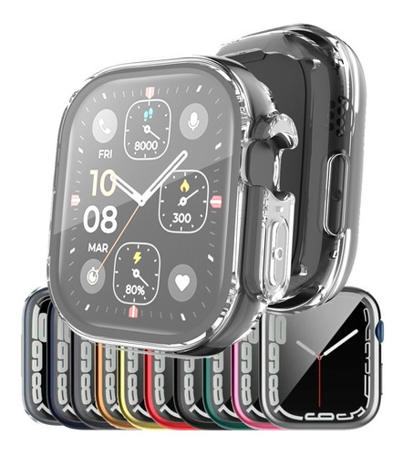 Case Protector Mica Tpu Para Apple Watch Series Se 6 5 4 