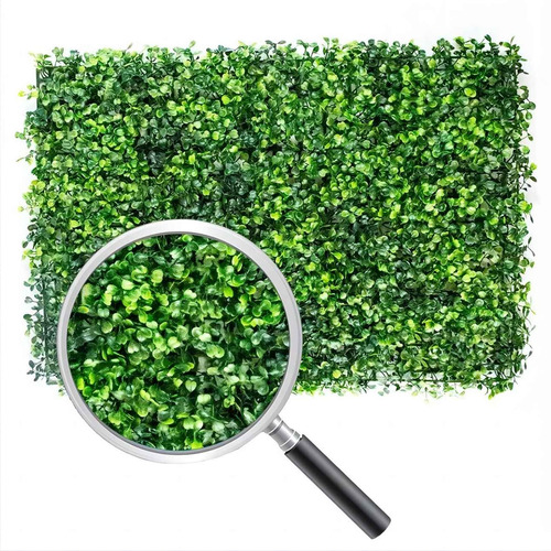 Muro Verde Follaje Artificial Sintético 60x40cm 20 Piezas