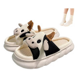 Pantuflas Casa Lindas Y Suaves De Vaca Para Mujer Hombre