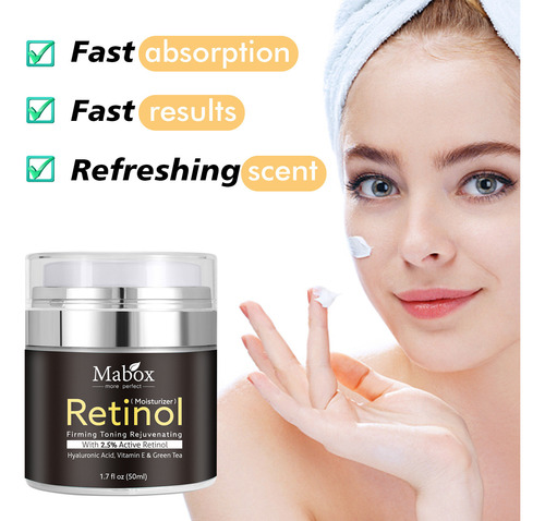 Crema De Retinol Antiarrugas Pura Para Rostro Y Cuello De C