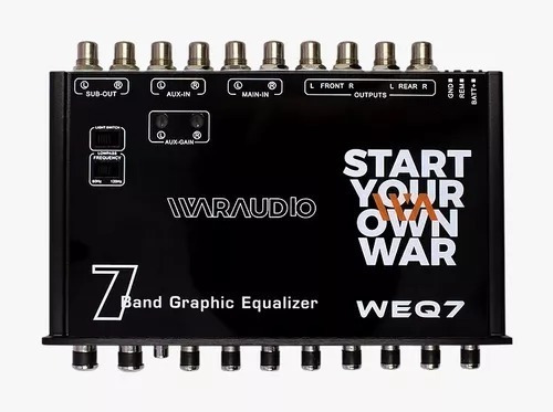 Ecualizador Waraudio Weq7  Con  7 Bandas Gráficas 