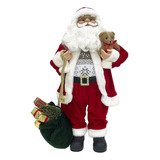 Boneco Papai Noel Tradicional Em Pé De 60cm