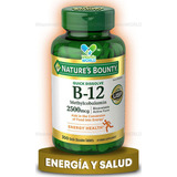 Natures Bounty Vitamina B12 Quick Dissolve 2500mcg 300 Tabs Sabor Sin Sabor
