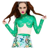 Top Corset Importado Shein Romwe Ecocuero Y2k Kawaii 