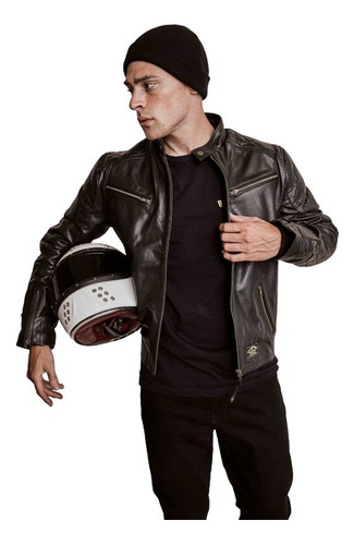 Campera De Cuero Brooklyn Riders Flagstaff (xxl) - Motor Dos