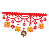 Banderines De Año Nuevo Chino Para Decoración De Puerta,