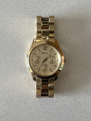 Reloj Marca Relic Original Dorado Para Mujer, Excelente