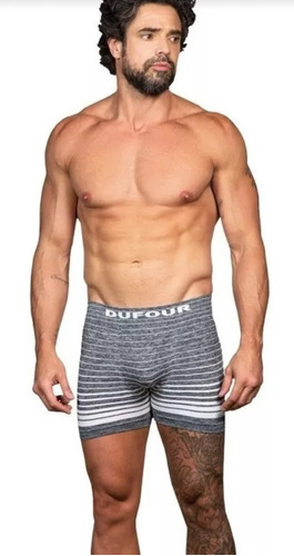 Pack X 3 Boxer Dufour Art 11855 Algodon Rayado Surtido