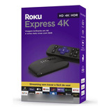 Roku Express 4k 3940 Padrão 4k Preto Com 1gb De Memória Ram