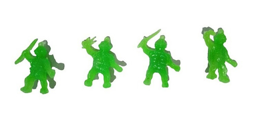 50 Tortugas Ninja Mini Bootleg Plástico 4 Personajes Tmnt