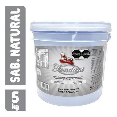 Fondant Ma Baker Sabor Natural Blanco 5 Kg | Meses sin interés