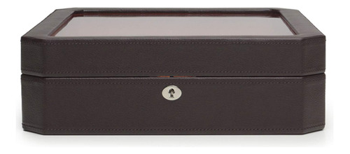 Caja De Reloj Windsor De 15 Piezas De Wolf, Marron/naranja