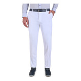 Pantalon De Vestir Sin Pinzas Yale Classic Fit Pol/visc/elas